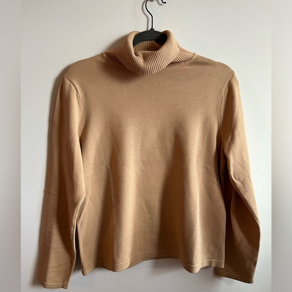 Conrad C Collection Cotton Turtleneck Sweater size large - Picture 1 of 9